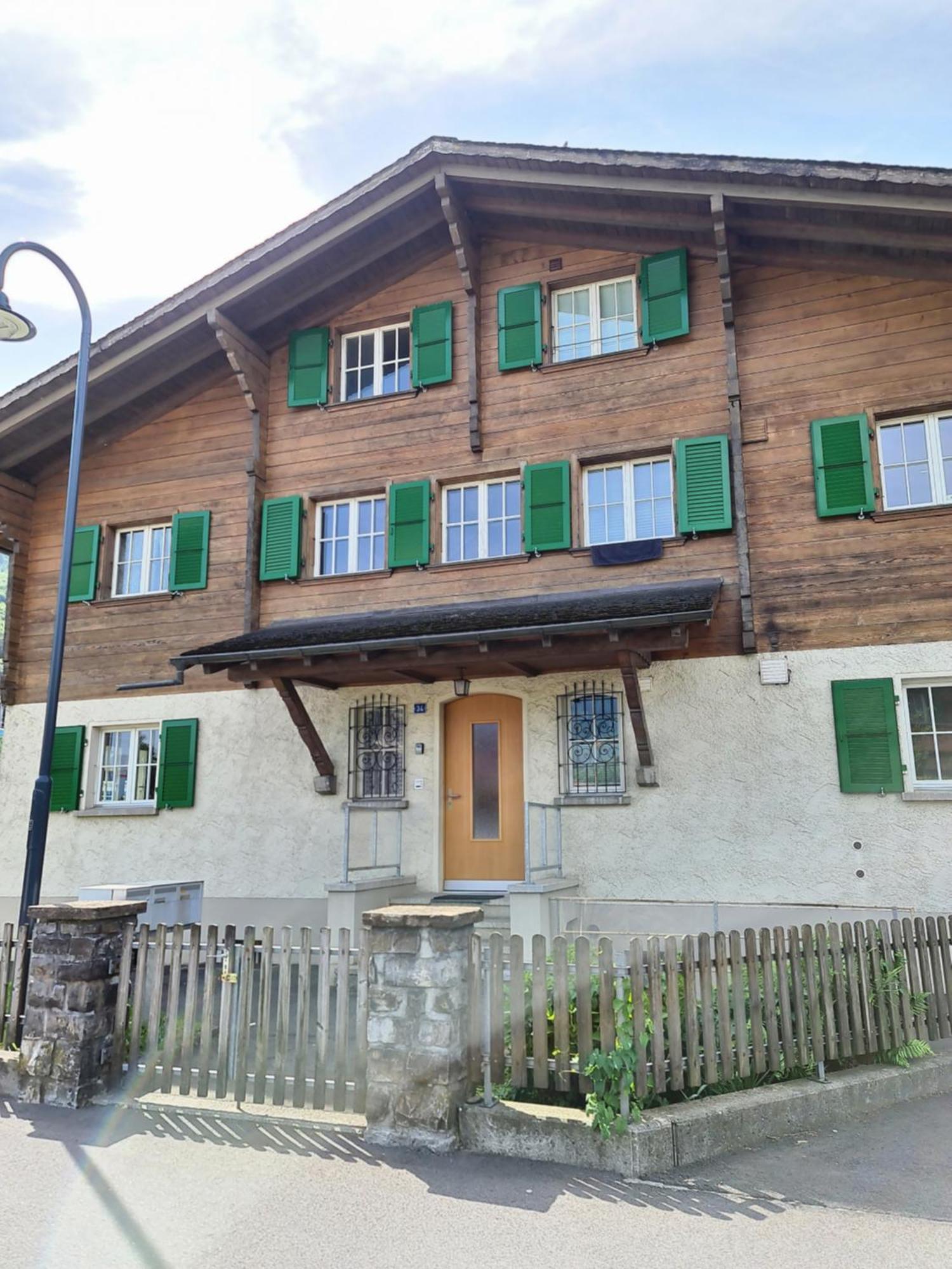 Ferienwohnung Abendberg - zentral nähe Bahnhof Wilderswil Exterior foto